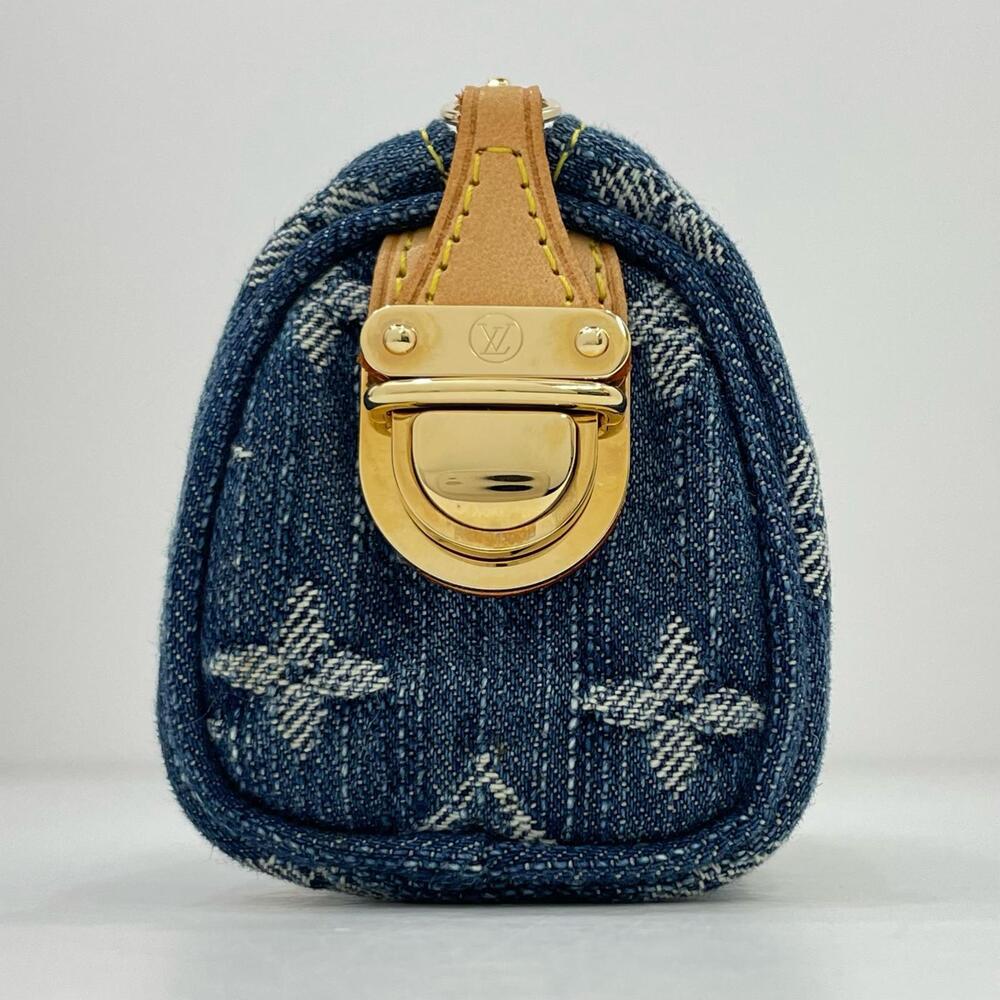 Louis Vuitton Truth Speedy Monogram Denim Pouch Navy Blue - Picture 5 of 12